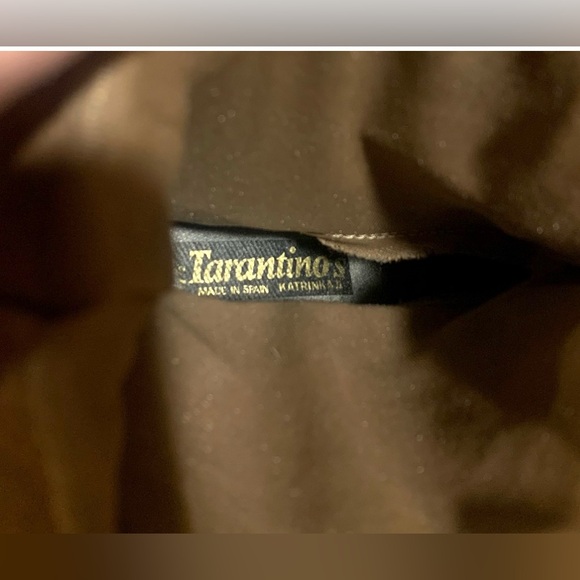 Tarantino’s Genuine Leather/Suede Taupe Low Heel Slouch Boots Women's Size 7.5 - Picture 9 of 9